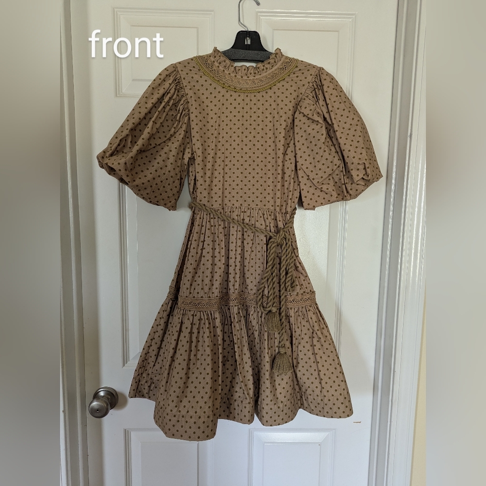 Letmebe polkadot puffy sleeve mini dress